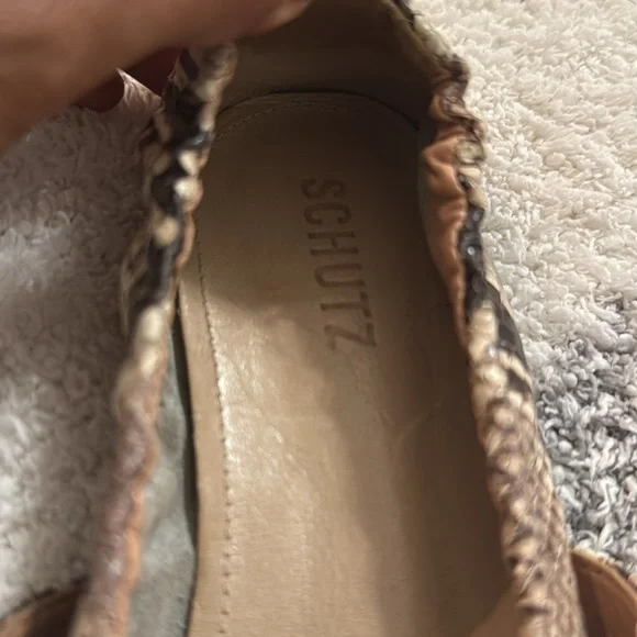 SCHUTZ Mary Jane style size 8.5 snake embossed - Picture 4 of 10